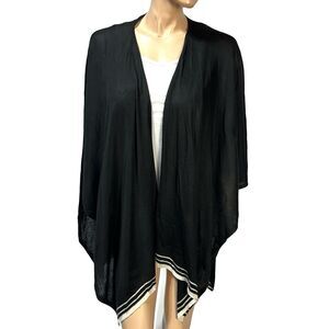 Lauren Ralph Lauren Womens Shawl Scarf Wrap  cardishawl Black One Size OS NWT